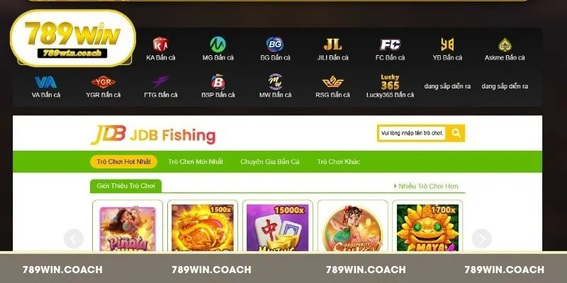 Bắn cá 789Win đổi thưởng cung cấp đa dạng sảnh cược