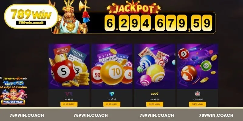 Các đơn vị phát hành hàng đầu đồng hành với mục xổ số tại 789Win