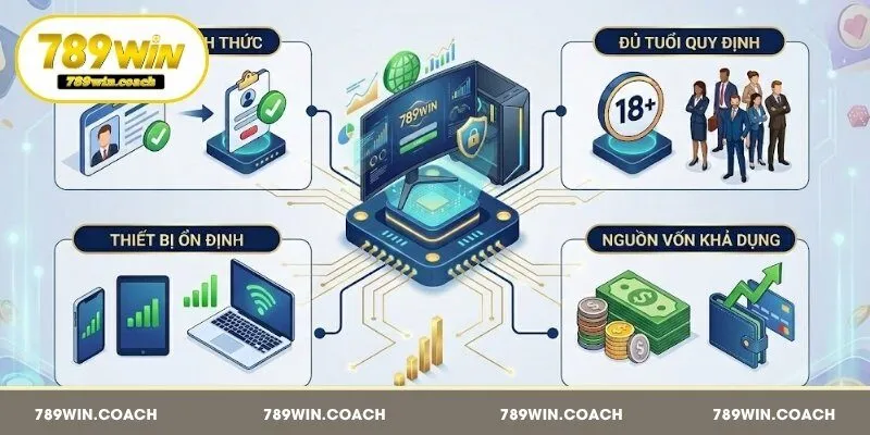 Điều kiện cơ bản để tham gia cá cược trên 789Win