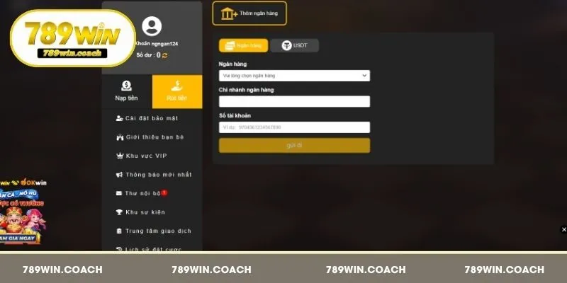 Hướng dẫn thao tác nhận thưởng tại hệ thống 789Win