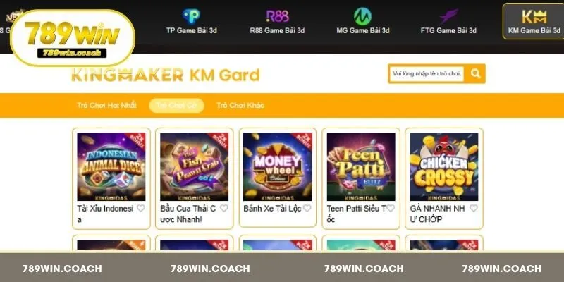 Tiết lộ sảnh game bài hấp dẫn tại 789Win