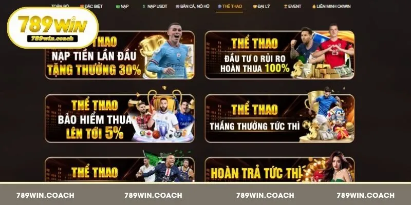 Tổng hợp chương trình khuyến mãi 789WIN nổi bật